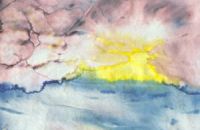 Kinderzeichnung einer Landschaft
